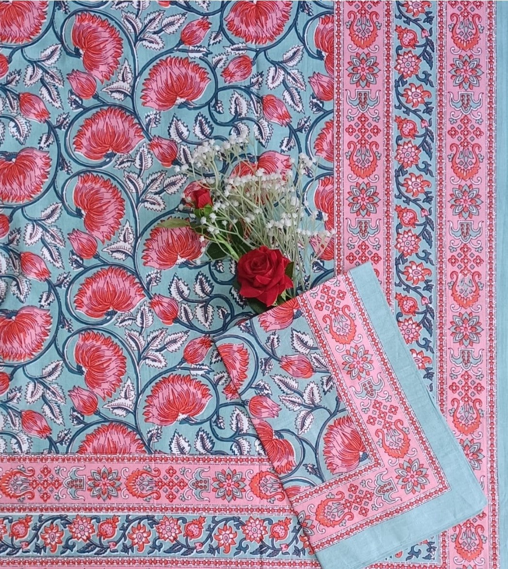 Dream Floral Print Cotton Single Bedsheet