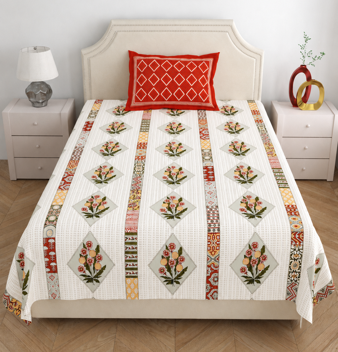 Sunrise Blossom Single Bedsheet