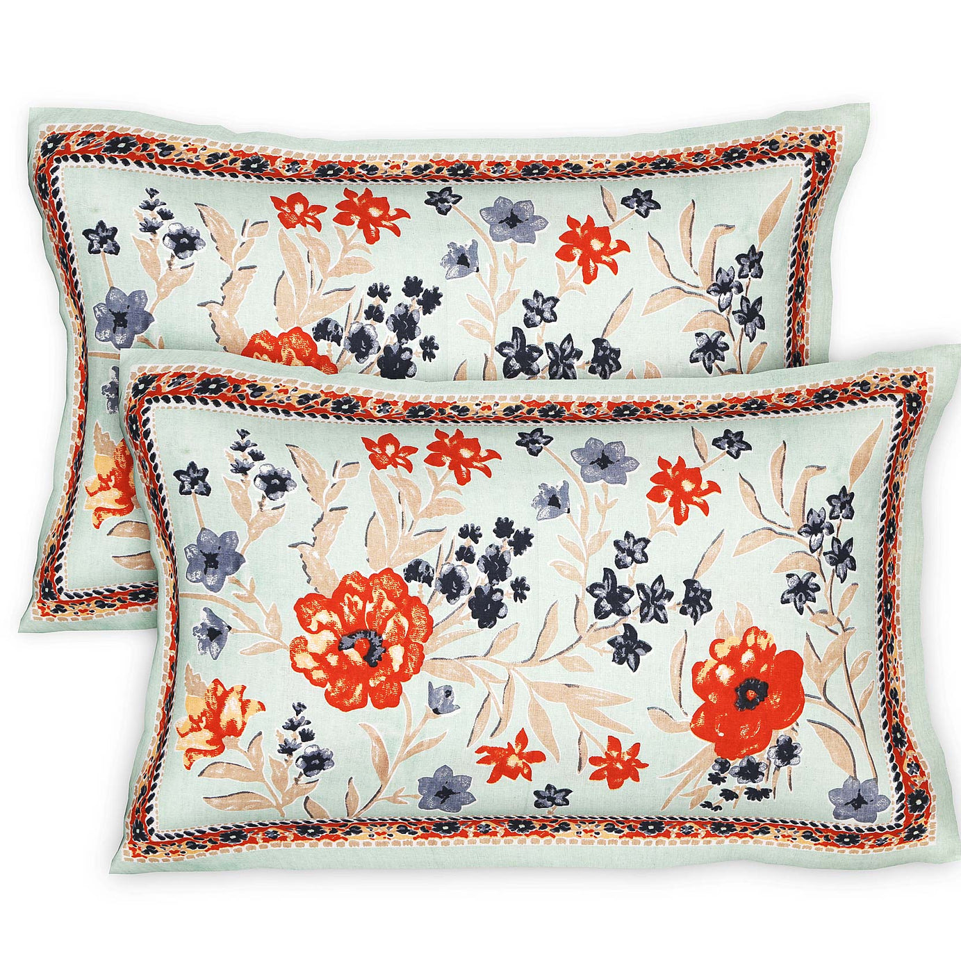 Vintage Floral Print Double Bedsheet