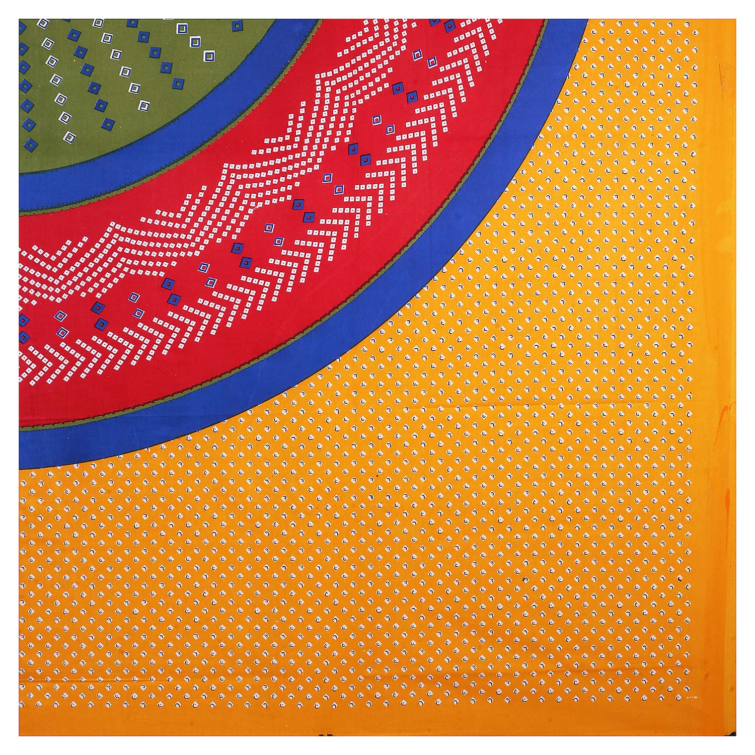Mandala Circle Print Double Bedsheet – Multicolor Edition
