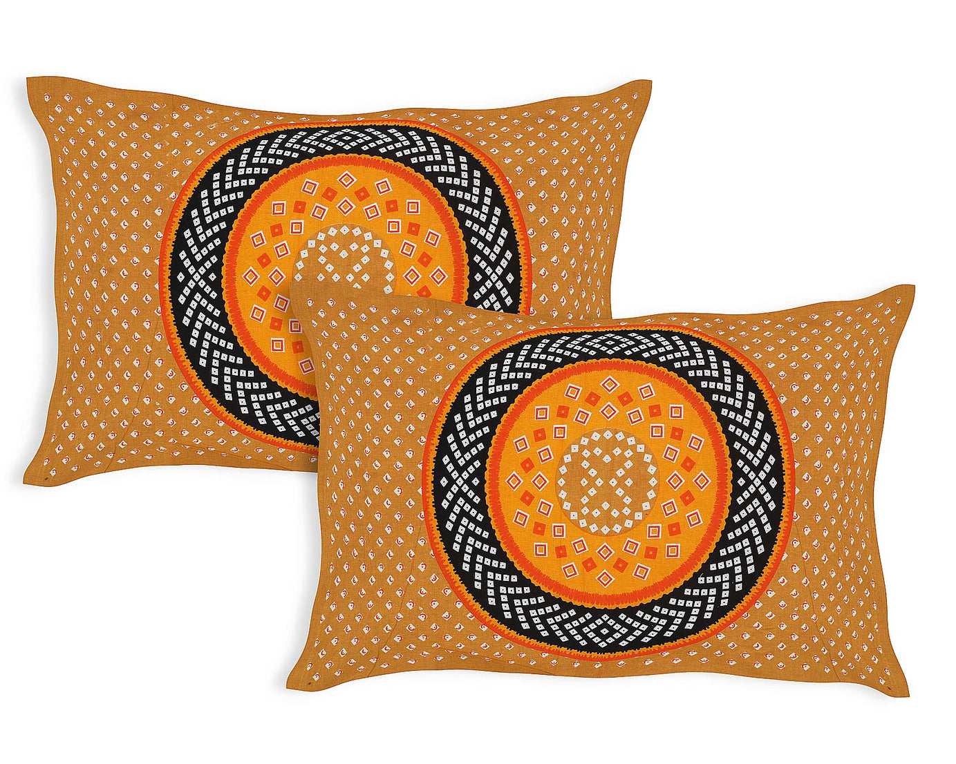 Mandala Circle Print Double Bedsheet