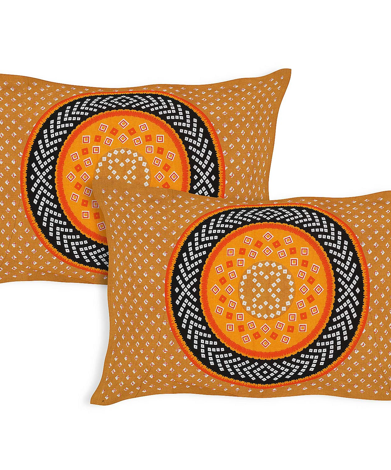 Mandala Circle Print Double Bedsheet
