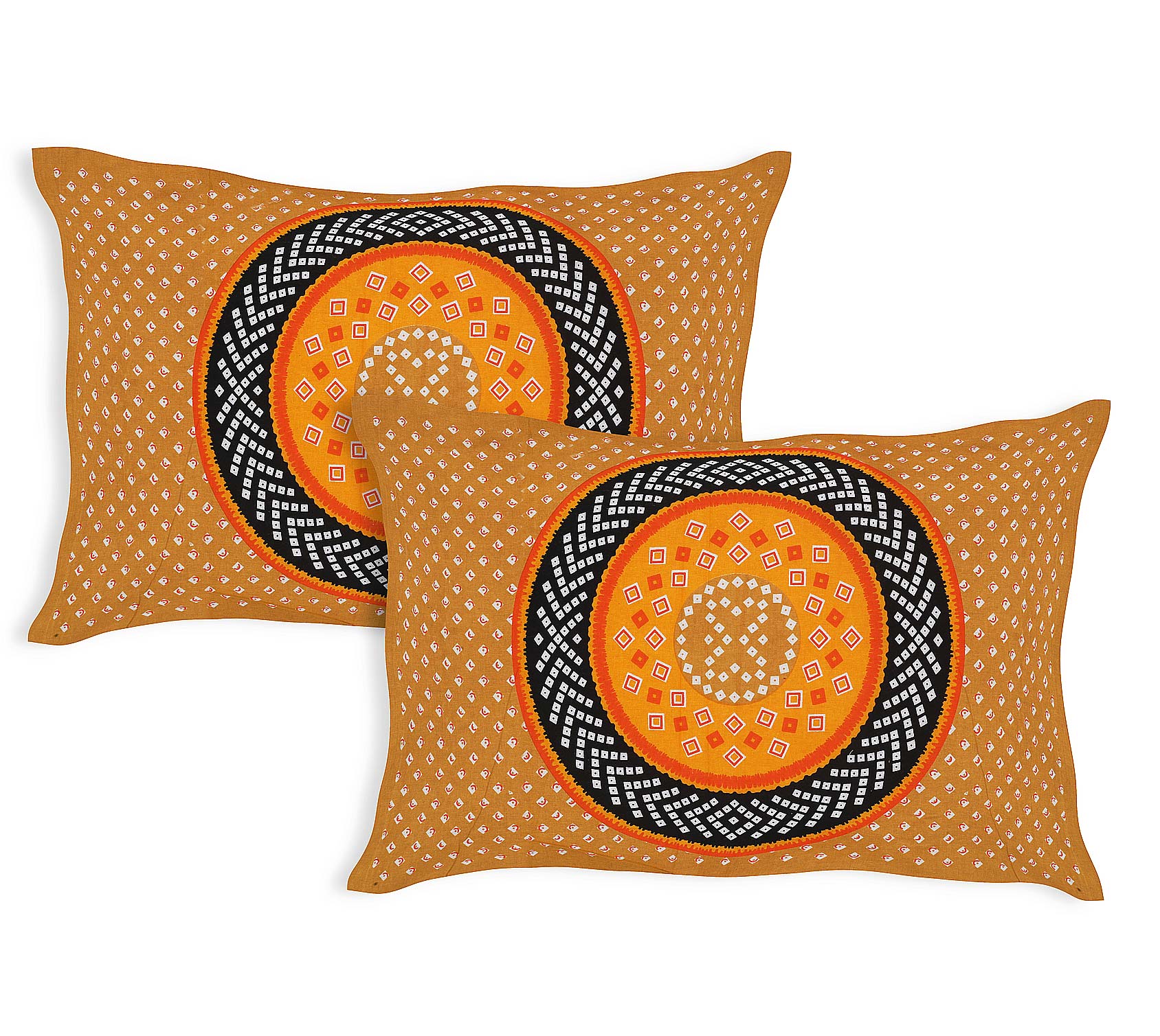 Mandala Circle Print Double Bedsheet