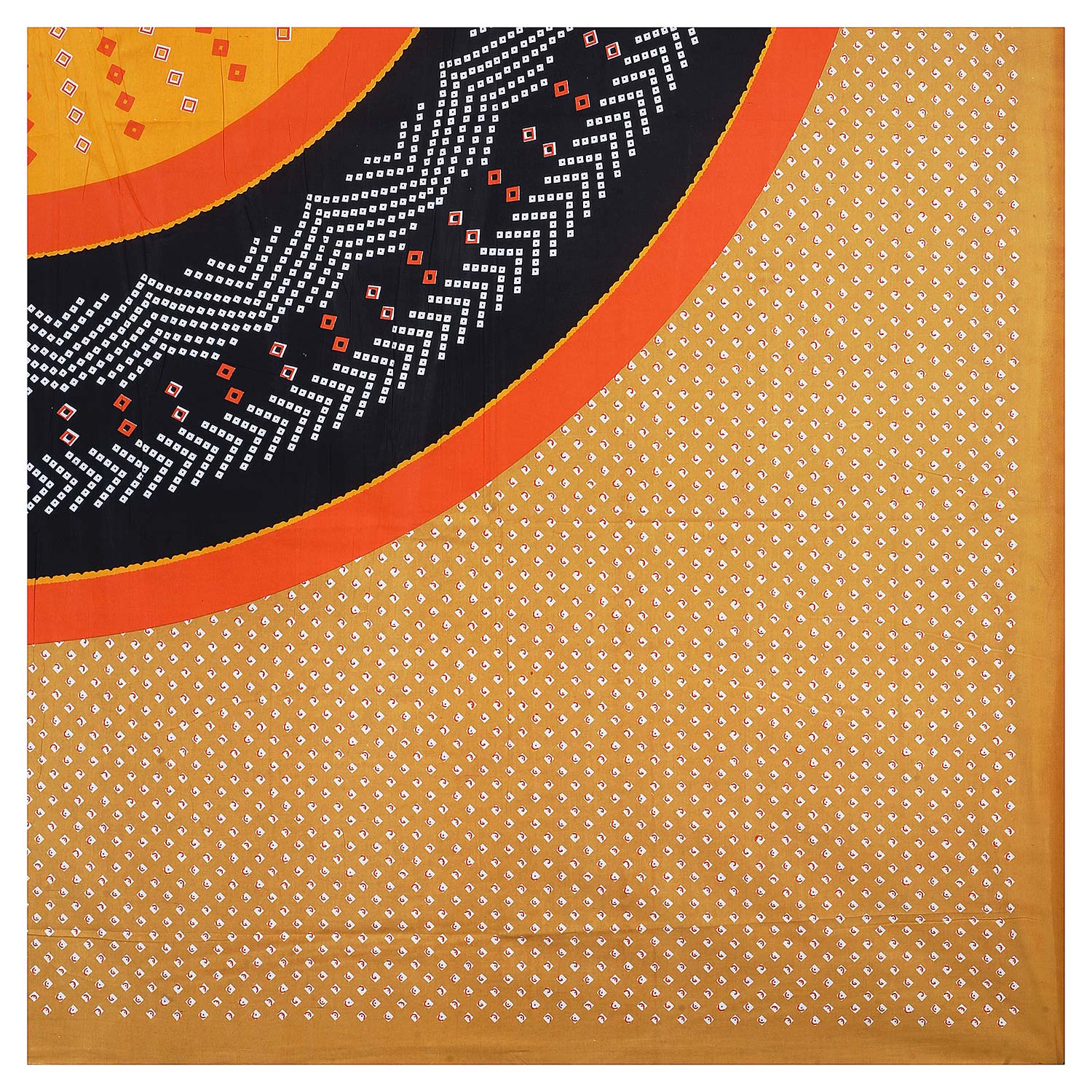 Mandala Circle Print Double Bedsheet