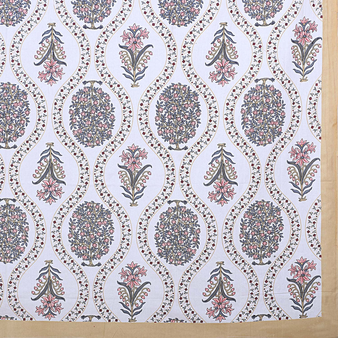 Paisley Floral Print Double Bedsheet