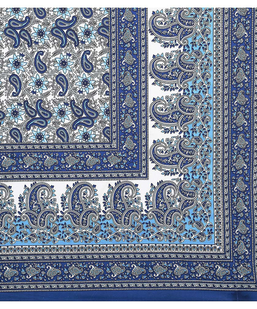 Royal Mandala Paisley Print Double Bedsheet