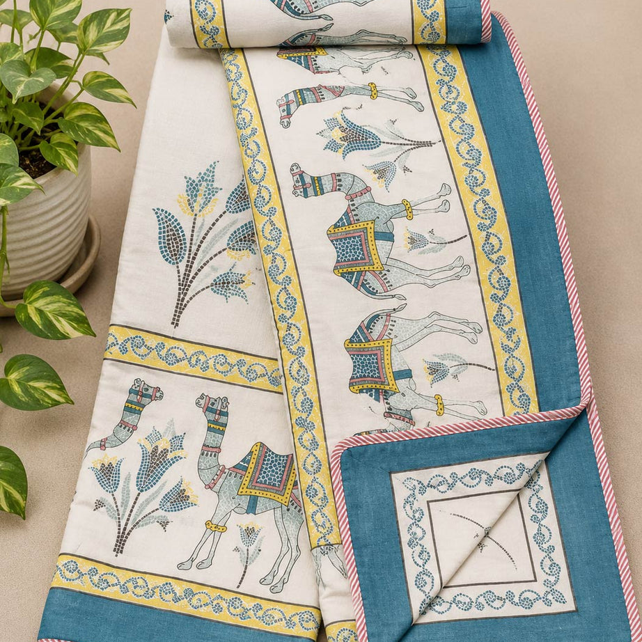 Royal Camel Trail Pure Cotton Malmal Double Dohar