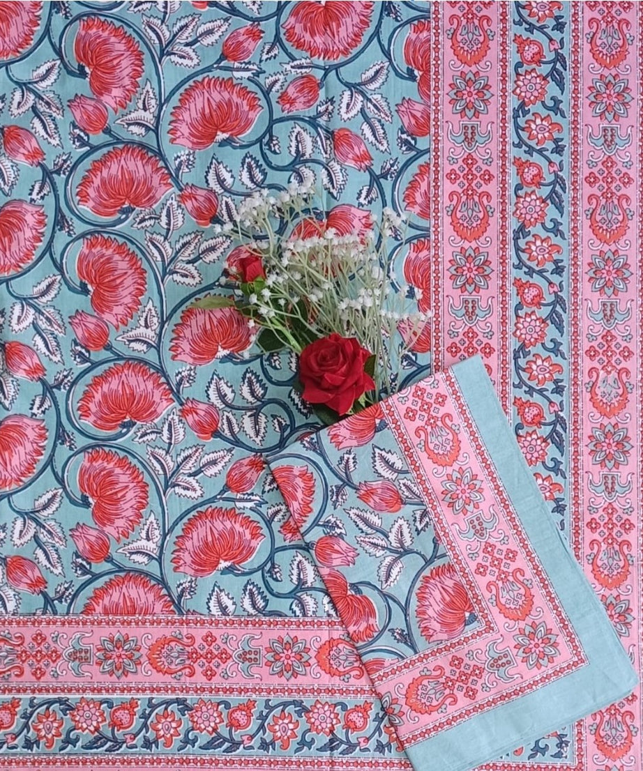 Dream Floral Print Cotton Single Bedsheet