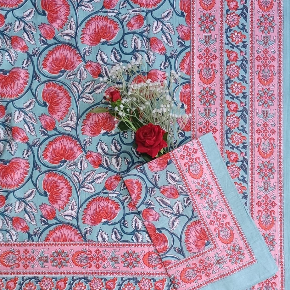 Dream Floral Print Cotton Single Bedsheet