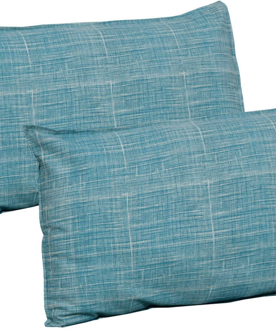 Ocean Blue Stripe King Size Bedsheet