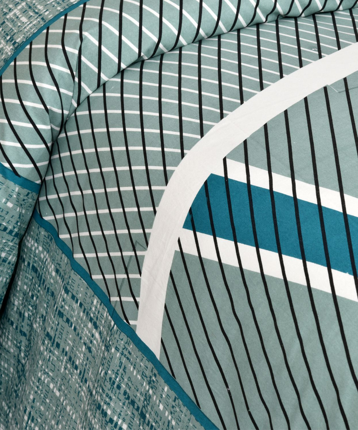 Ocean Blue Stripe King Size Bedsheet