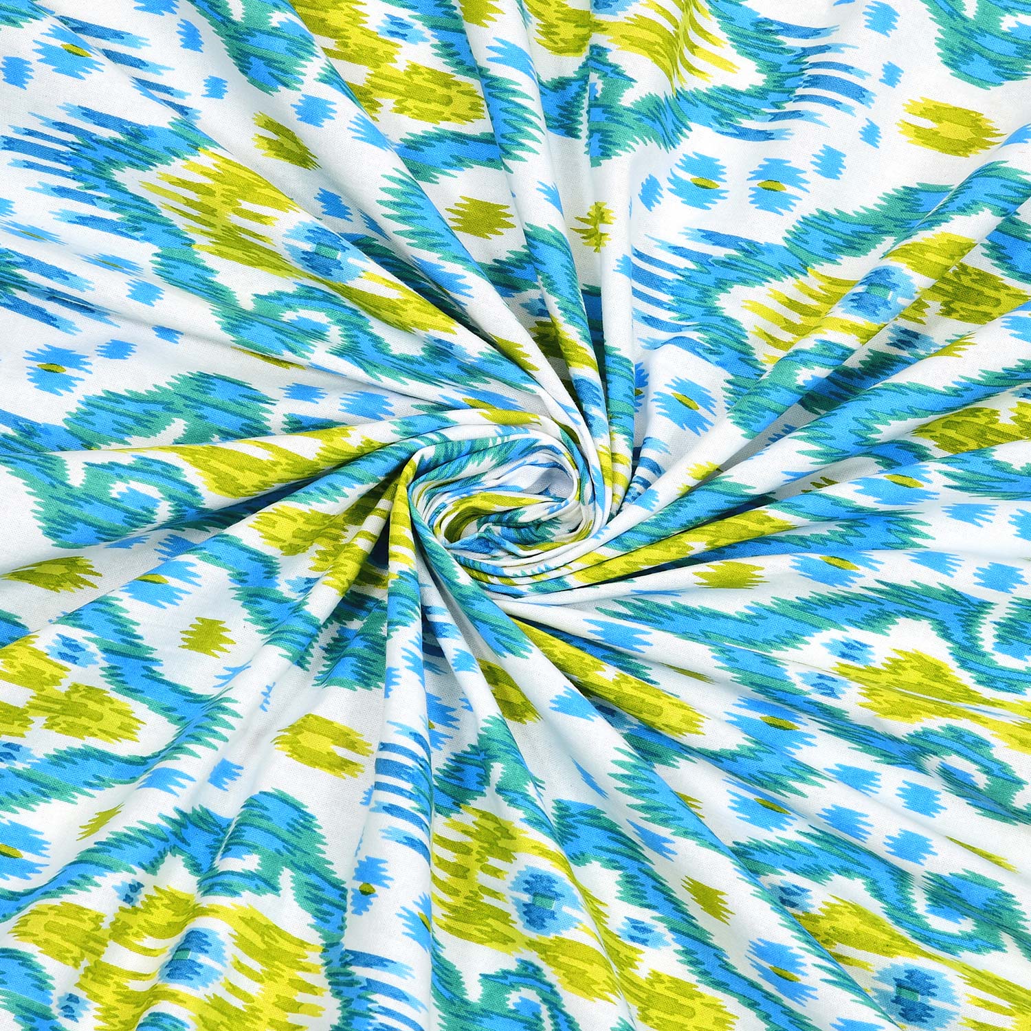Ekkat Royale Cream King Size Bedsheet – 100x108 Inch - Green