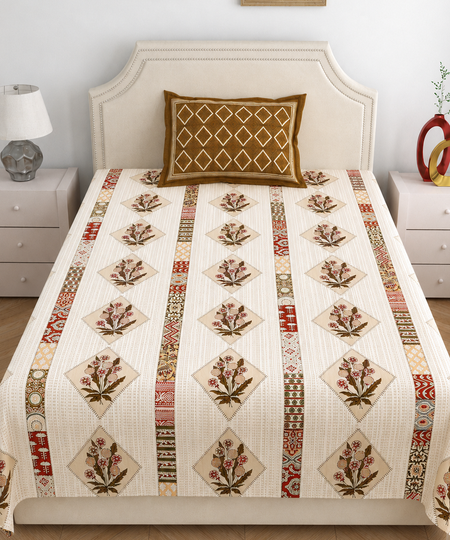 Rustic Blossom Single Bedsheet