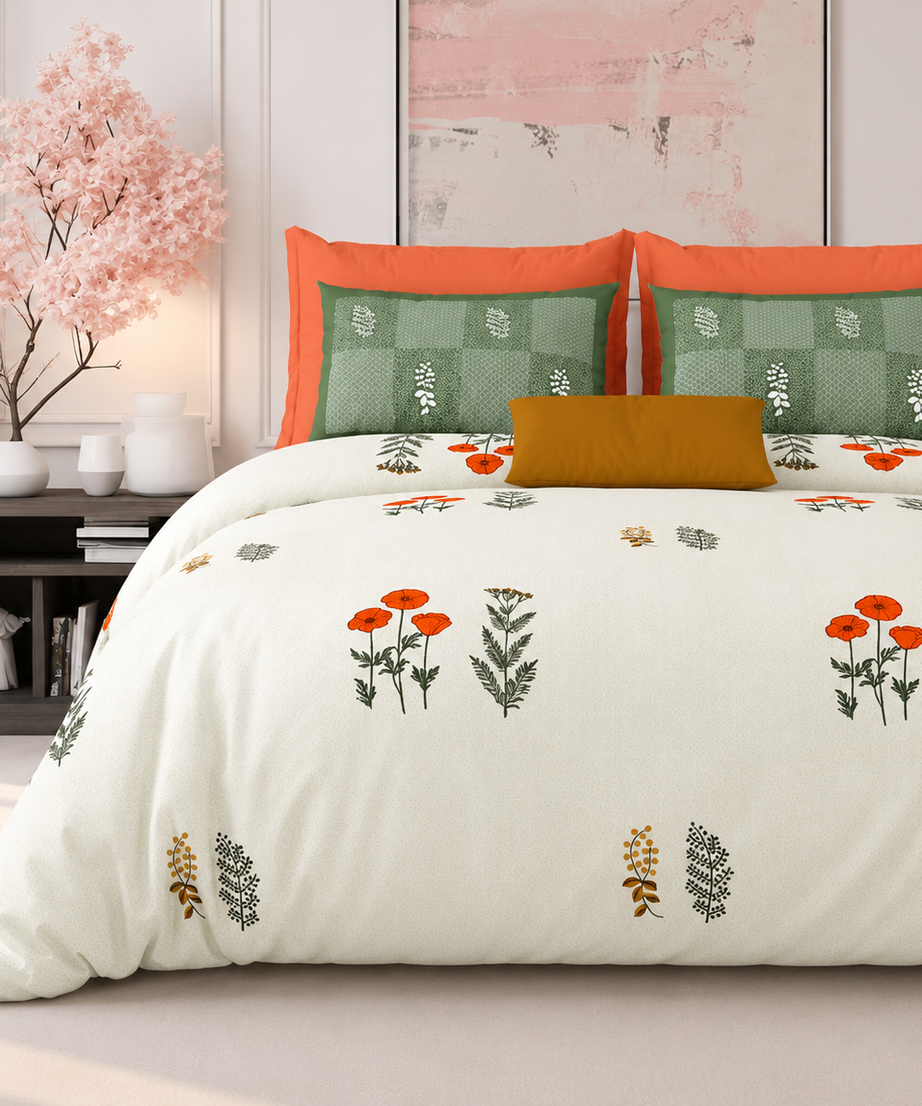 Wildflower Meadow King Size Bedsheet – 108x108 Inch