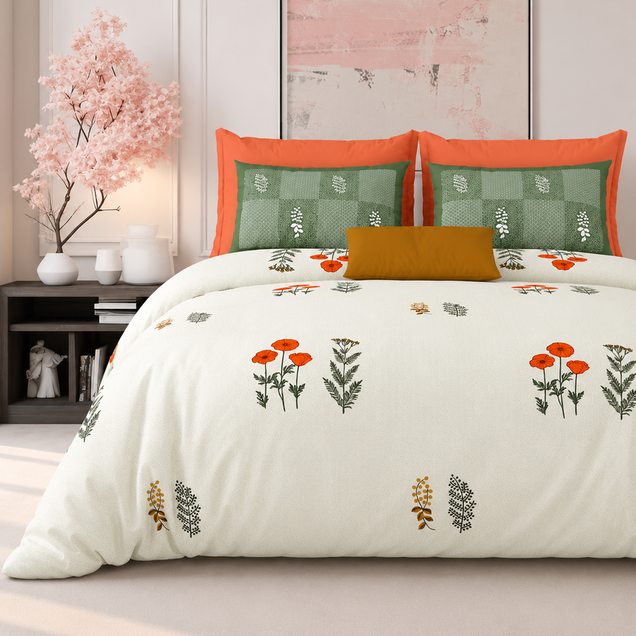 Wildflower Meadow King Size Bedsheet – 108x108 Inch