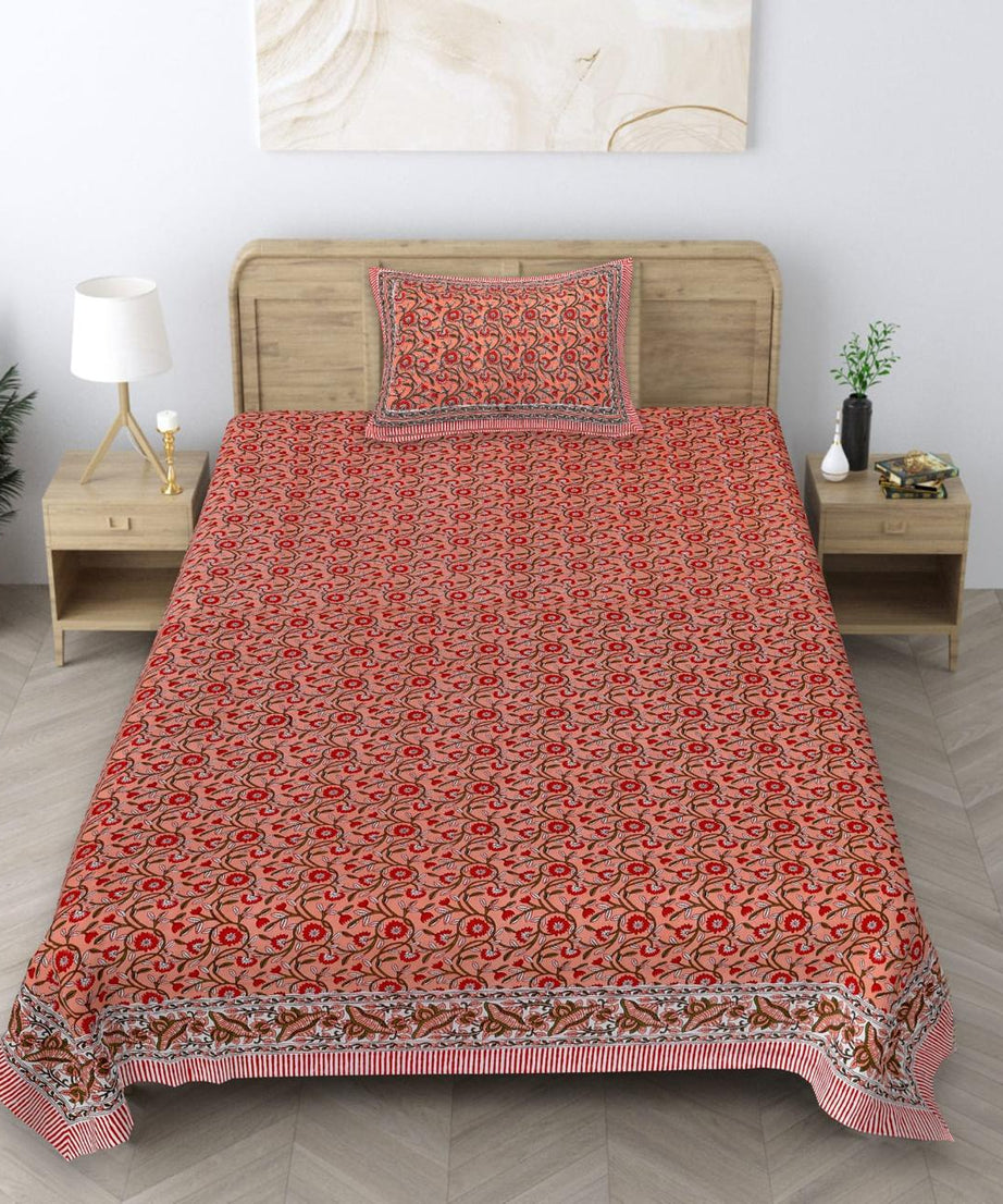 Dream Single Bedsheet – Elegant Floral