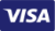 Visa logo on a blue background